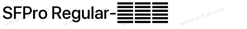 SFPro Regular字体转换